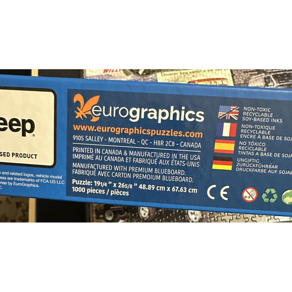 Eurographics 1000 PC Puzzle Jeep Advertising Collection Complete - Picture 8 of 8